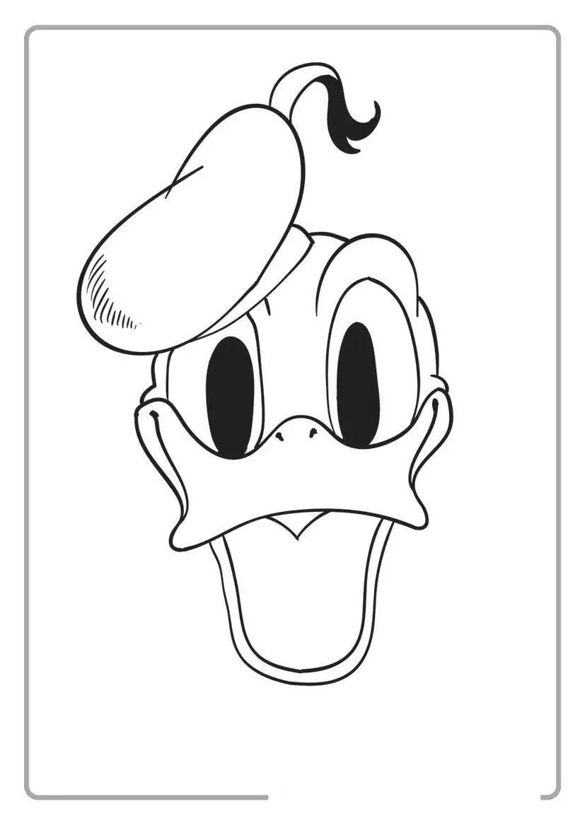 Donal Duck Coloring Pages 1